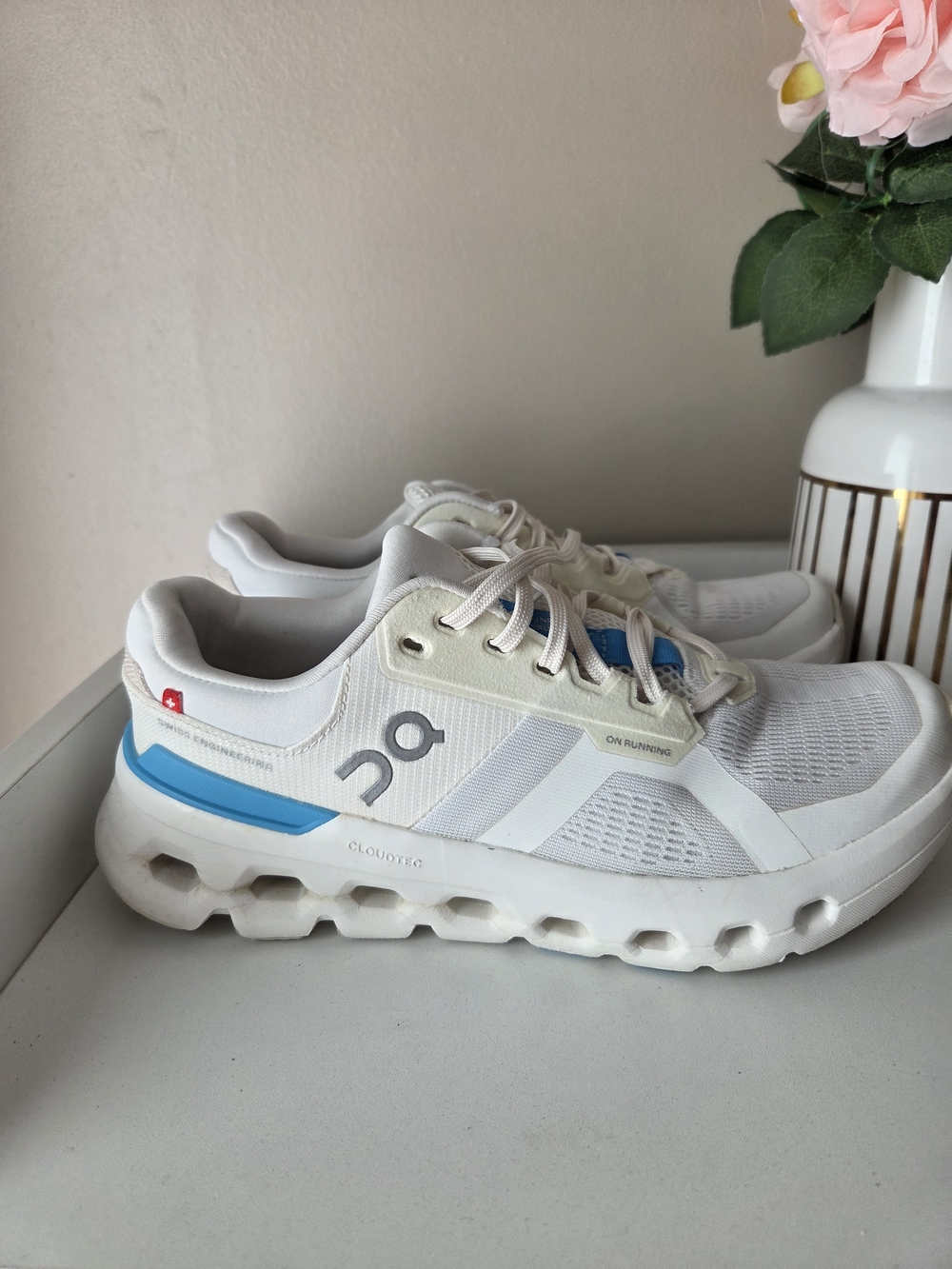 On Running White Performance Running Shoes